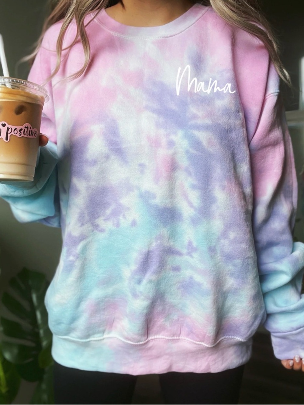 Tie Dye Mama Pullover Sweatshirt